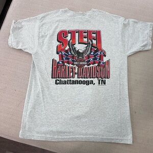 Harley-Davidson Steel Gray T-Shirt with Red Accents 1995